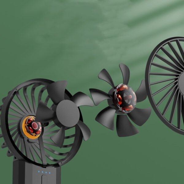 测试风扇-编辑验证New Multi-function Portable Fan, Student Handheld Fan, Charging Usb Fan, Double Fan Blade Charging Treasure Fan